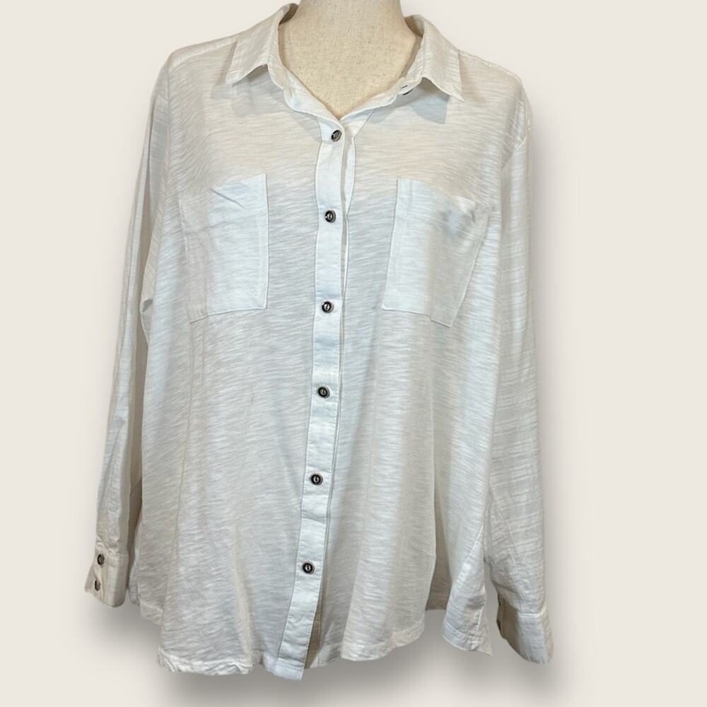 LNWOT | Vintage America | Button Down Blouse |  XL